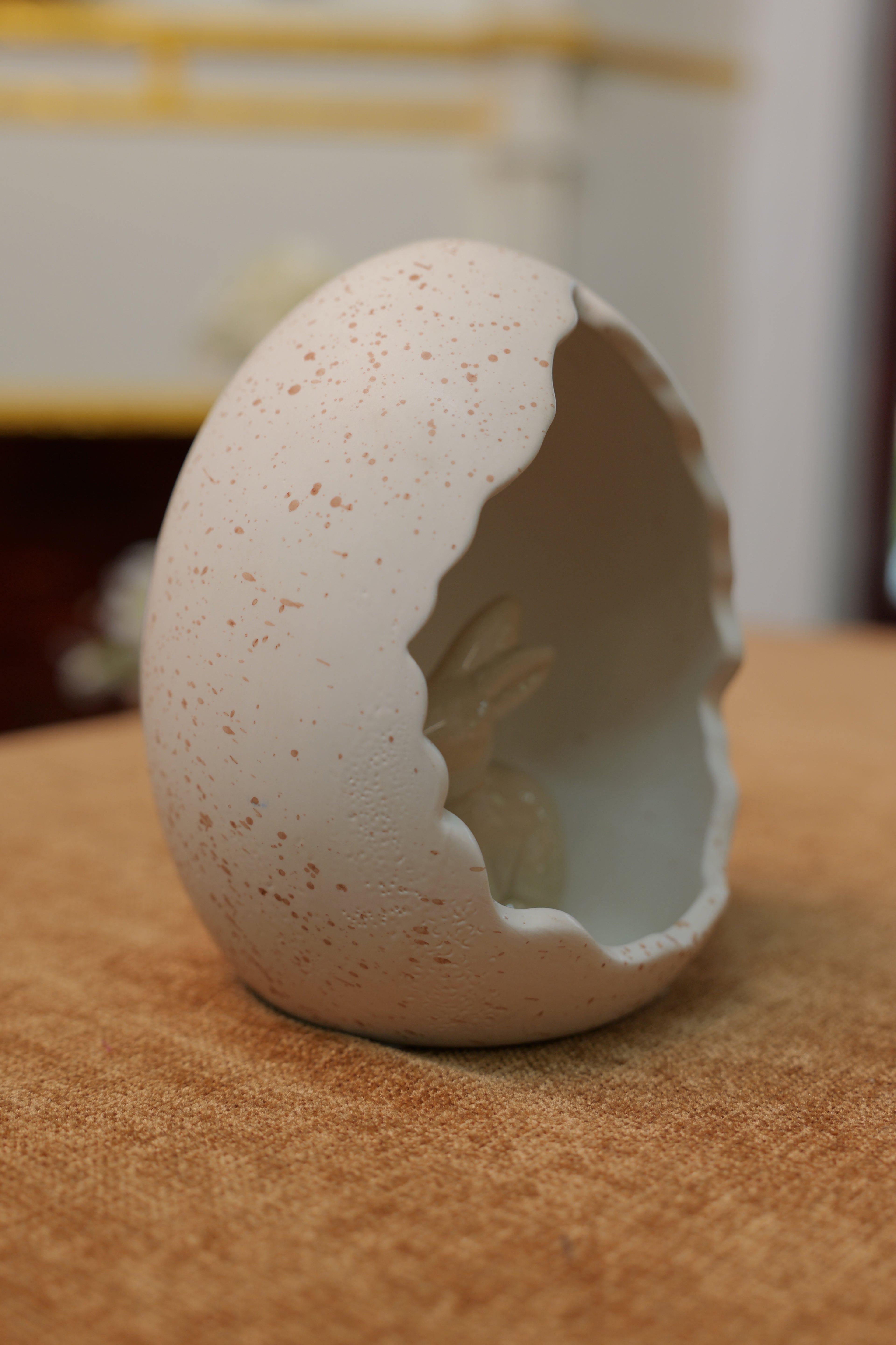 Egg Shell With Rabbit