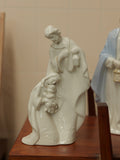 AB02 Holy Family Porcelain Figurine with Gold Accents