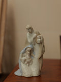 AB08 Holy Family Porcelain Figurine with Blue Accents